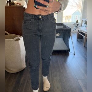 Garage High Rise Black Jeans